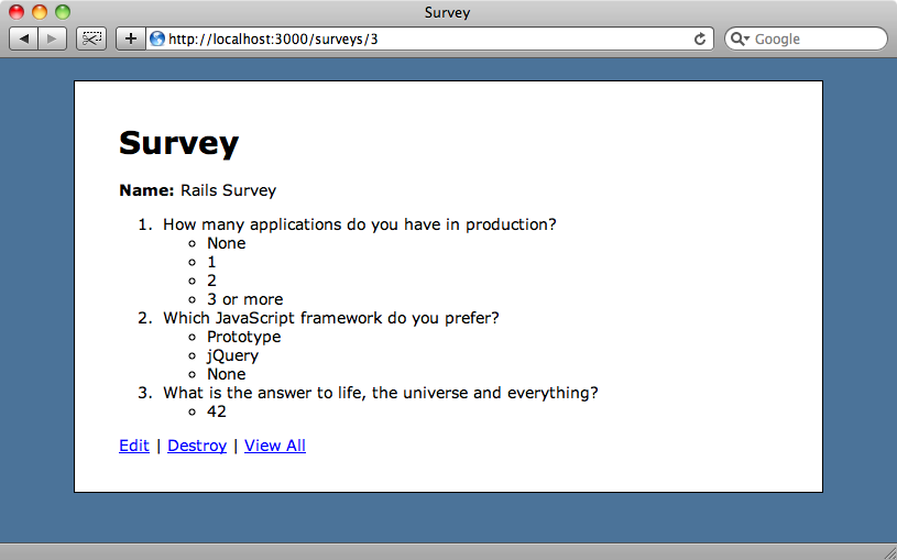 The answers are now displayed underneath their questions.