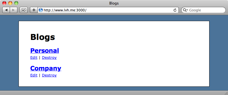 The subdomain www now shows the home page.