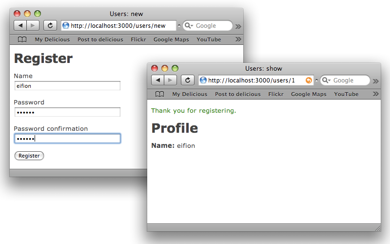 Entering sensitive data in a form Entering sensitive data in a form